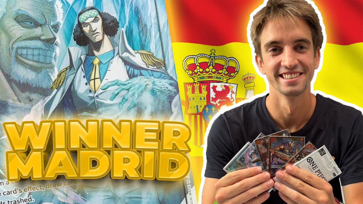 Kuzan Blue wins Madrid!
is it one of the best decks?

youtu.be/cyGP3bGi28U?si…

#bandai #onepiecetcg