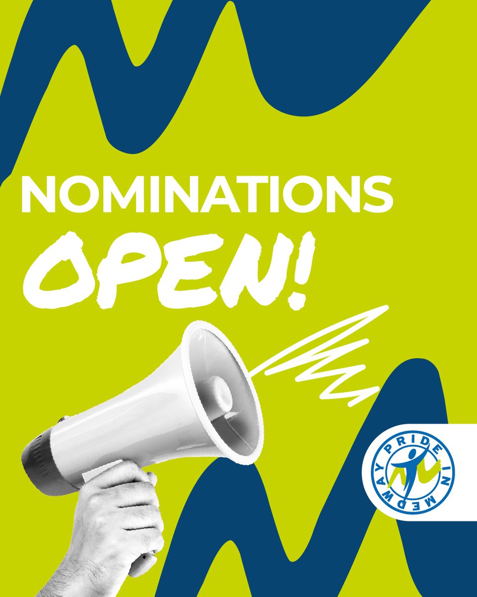 The wait is over...👀

#Nominations are now OPEN for Pride in Medway 2026!
Shine a spotlight on businesses, organisations, schools and individuals in #Medway making a difference in our #community✨ 

prideinmedway.co.uk/nominate/

#prideinmedway2026