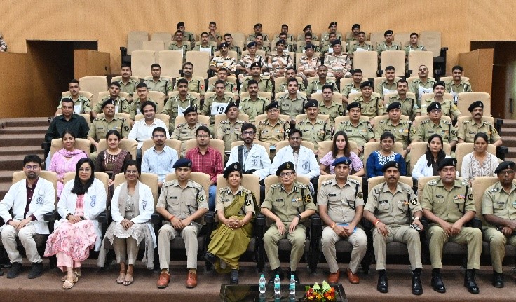 BSF_BICIT's tweet photo. In partnership with #BSF, AIIMS-CAPFIMS organized an eye donation awareness camp at #BICIT.
The session educated #BSF as well as the #ITBP troops and their families on the significance of eye donation, highlighting how this selfless act can restore vision and change lives.
#BICIT https://t.co/Axjcsm02T3