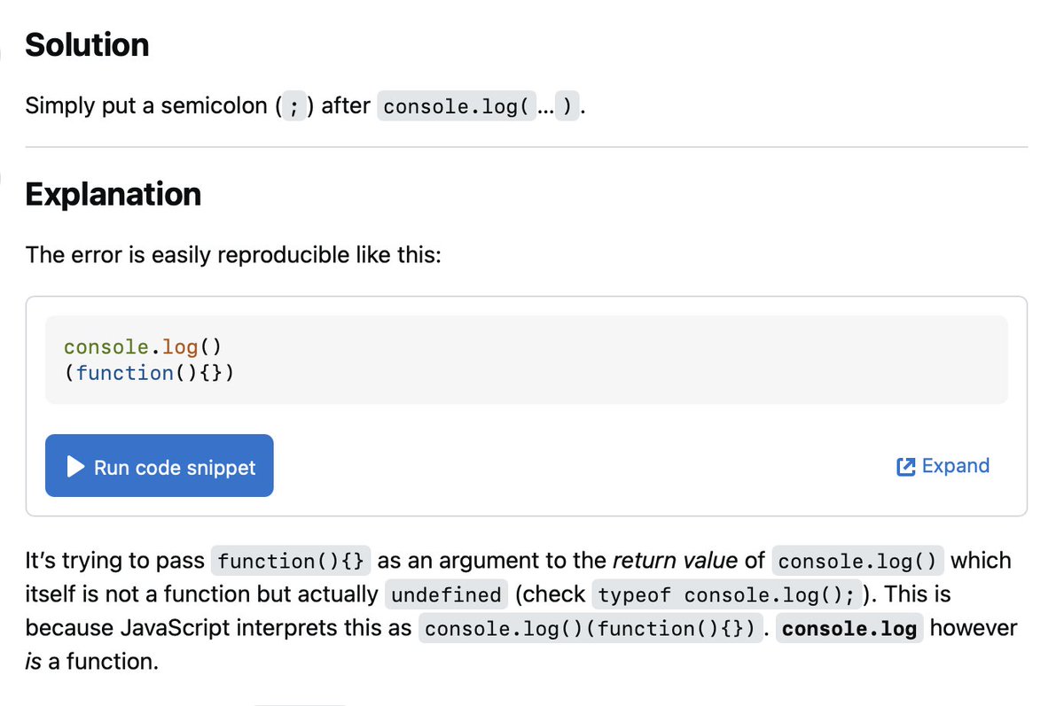never writing javascript without semicolons again