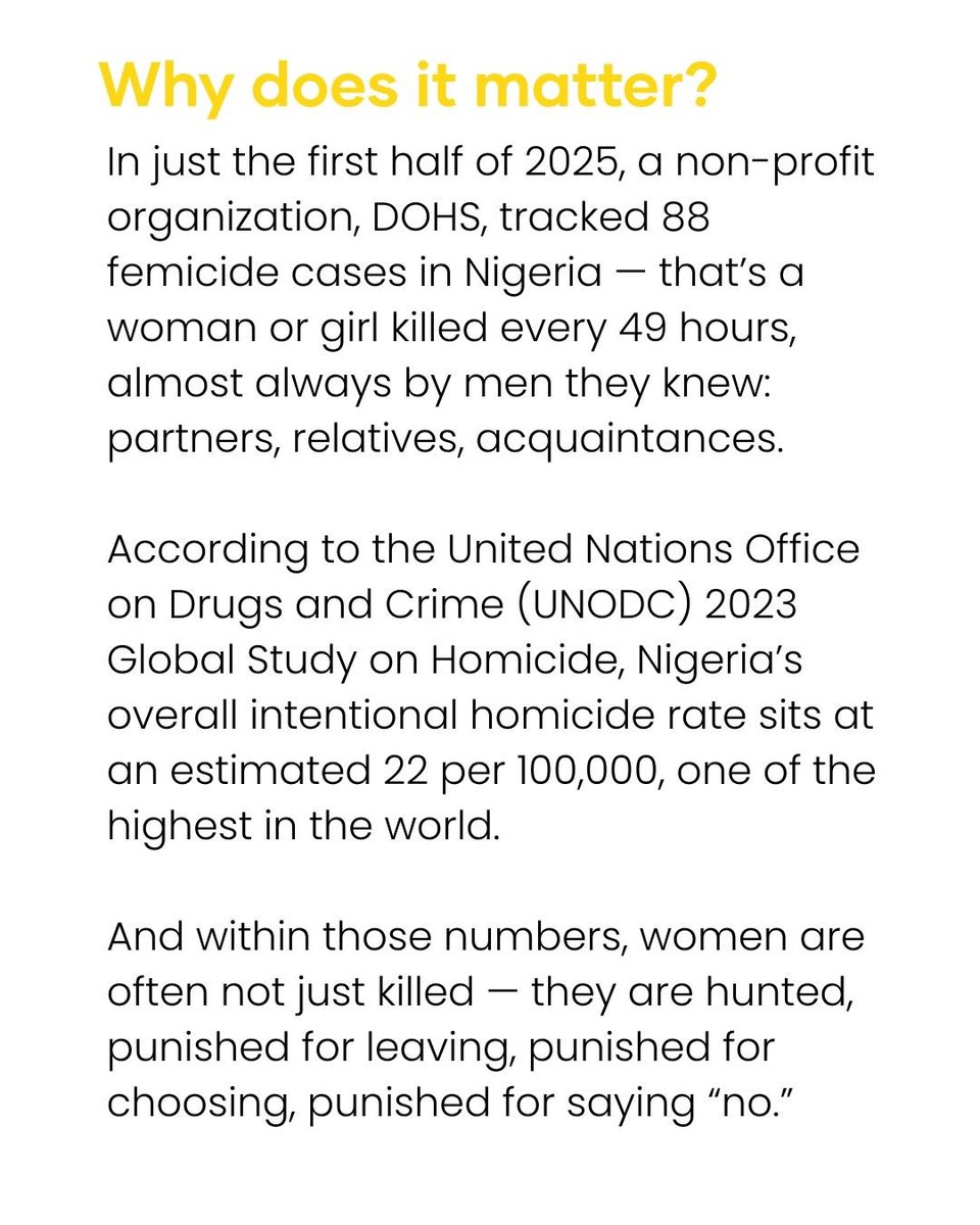 wearegst's tweet image. Femicide is not private. It’s political.
When the state refuses to treat gender-based killings as the crisis they are, it tells every violent man that he can kill and walk away.

Deborah Moses left an abusive relationship. She did everything we tell women to do. It still wasn’t…