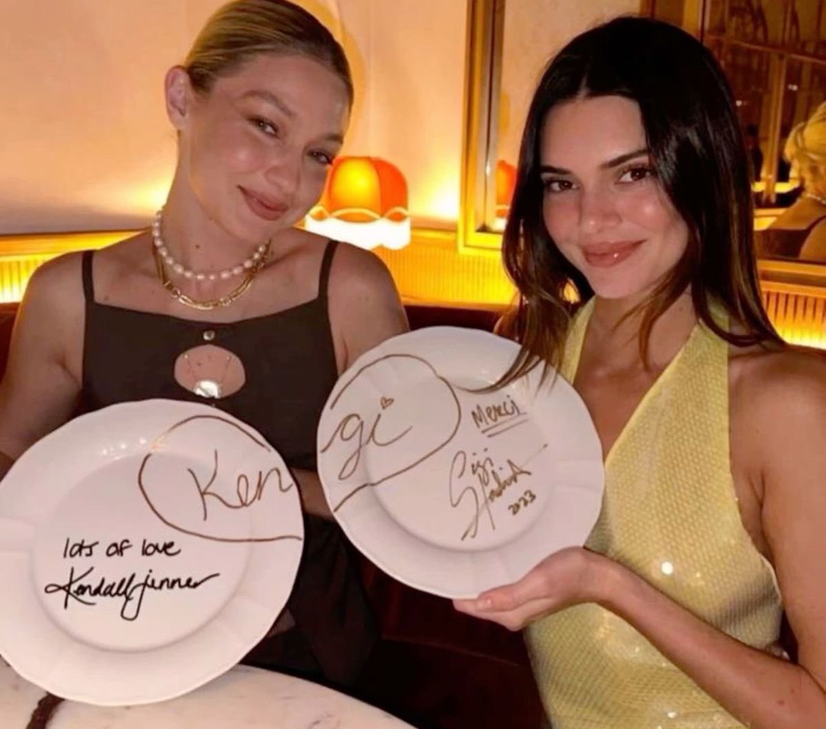 elordior's tweet image. "we're sisters more than we're friends" kendall jenner talking about her friendship with gigi hadid 🥹