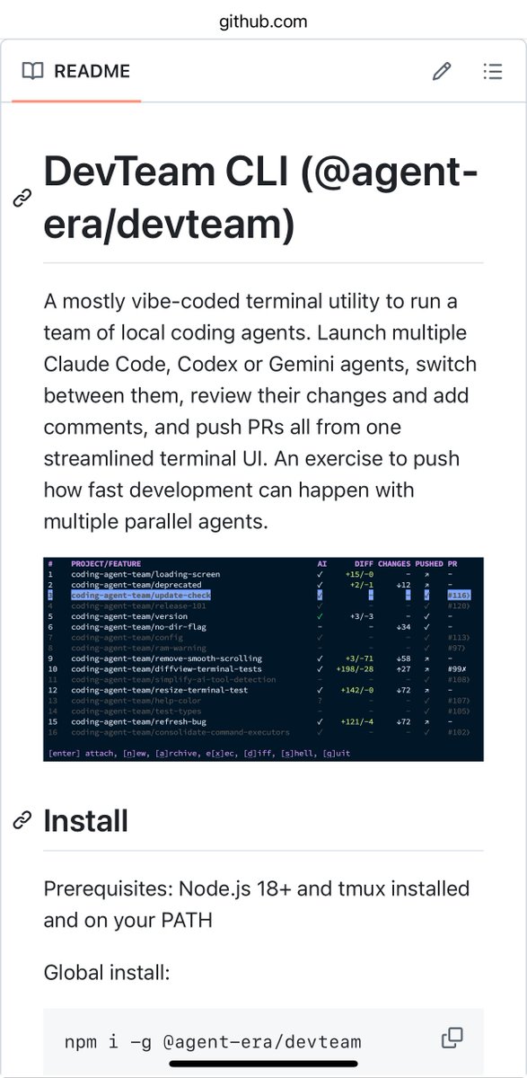 An open source terminal utility to spin up a bunch of Claude Code, Codex or Gemini agents - all in their own worktree with quick switch to monitor what they're doing!

- review changes
- add comments
- push pull requests to github

check link below