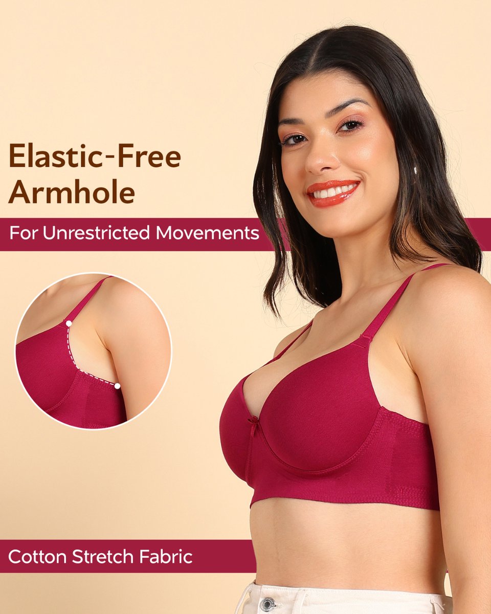 Tweens (@tweens_in) on Twitter photo Say hello to your new BFF – Tweens Invisi-Fit Bonded seamless Push-Up Bra.
✅Cotton Stretch Fabric
✅Push-Up (Level 3 Padding)
✅Elastic-Free Bottom Band
✅Elastic-Free Armholes
✅Bonded Seamless Finish
<a href="/BelleLingeries/">Belle Lingeries</a>
🛒 Shop Now 🛒
Product Code: TW-SB-3510
Price: ₹749/- Only Say hello to your new BFF – Tweens Invisi-Fit Bonded seamless Push-Up Bra.
✅Cotton Stretch Fabric
✅Push-Up (Level 3 Padding)
✅Elastic-Free Bottom Band
✅Elastic-Free Armholes
✅Bonded Seamless Finish
<a href="/BelleLingeries/">Belle Lingeries</a>
🛒 Shop Now 🛒
Product Code: TW-SB-3510
Price: ₹749/- Only