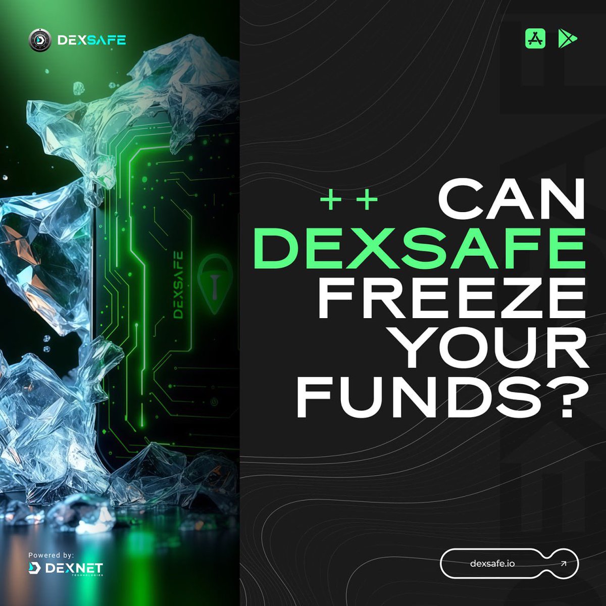 Dex_SAFE's tweet photo. ❓ Can #DexSAFE freeze your funds?

• No. It’s a non-custodial wallet:
• Only you hold the keys
• No company access
• No freezes possible

Even if you delete the app, your coins remain on the blockchain.
👉 DexSAFE = your key to real freedom. https://t.co/ws4q5igVo7