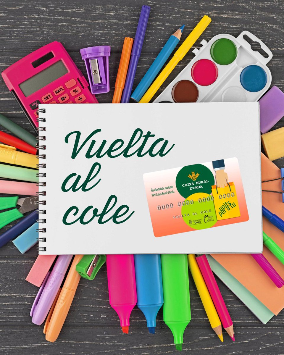🎒📚 ¡Vuelta al cole sin preocupaciones!
Con la tarjeta de @ondacentrecomercial cubre tus gastos escolares y págalo en hasta 6 meses sin intereses. 💳
#CajaRuralOnda #VueltaAlCole
