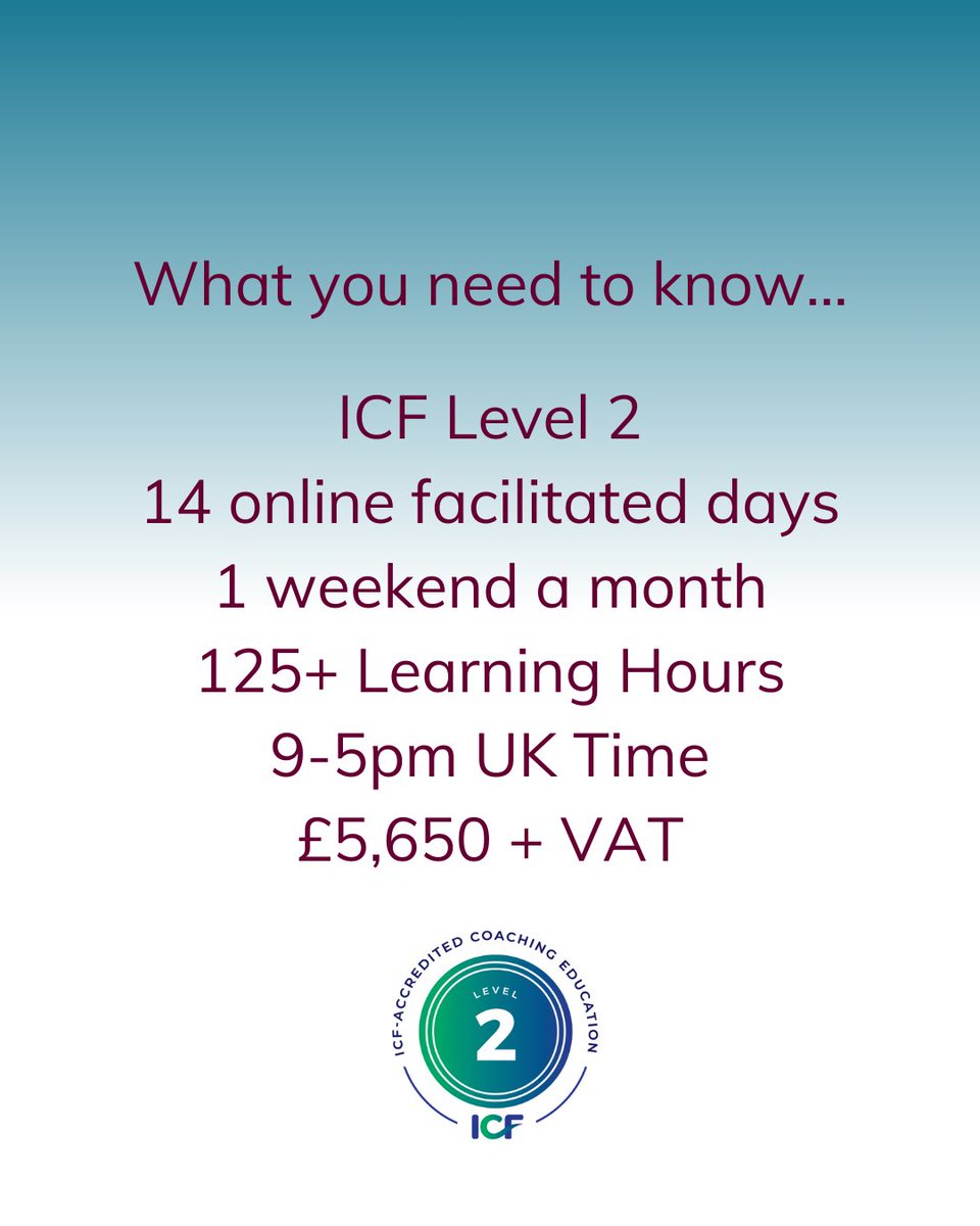 CoachingDevelop's tweet image. Our ICF Level 2 ‘Professional Coaching Skills’ starts 4th Oct! For more info: coachingdevelopment.com/professional-c…