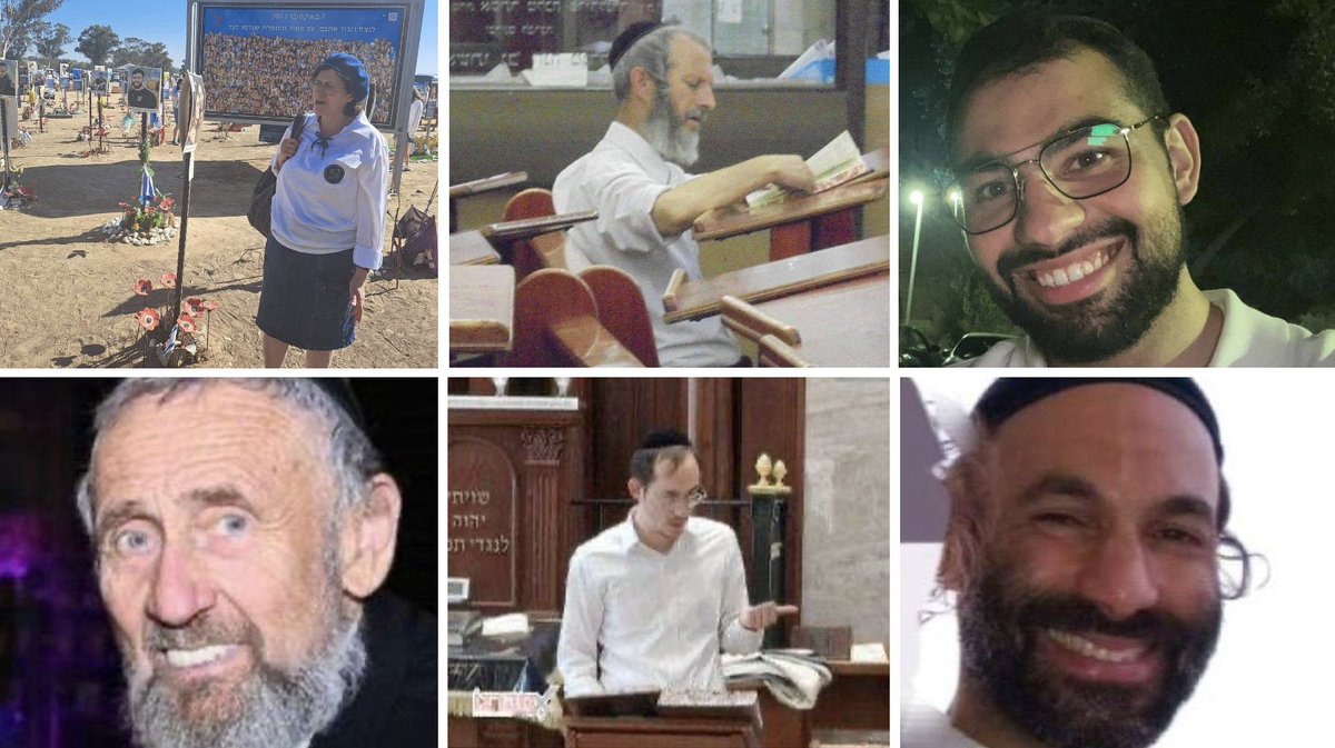 Osint613's tweet photo. The six people killed in today’s Palestinian terror attack in Jerusalem have been identified as:

• Sarah Mendelson, 60
•Rabbi Levi Yitzhak Pash
•Yaakov Pinto, 25
•Rabbi Mordechai Shteintzag, 79
•Yisrael Mencer, 28
•Rabbi Yosef David, 43 https://t.co/FA5uZj8pmT