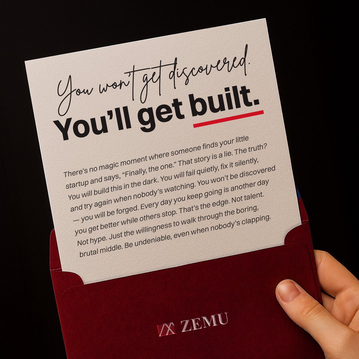zemuvc's tweet photo. You’ve got mail. And it’s brutally honest 📨 https://t.co/jI93q2TAEw