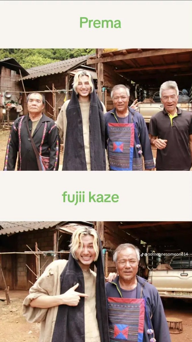 โอ้วว น่ารักมาก ๆ คนในหมู่บ้านมาลงรูปถ่ายคู่คาเสะด้วย งื้ออ ทุกคนใครมีโอกาสไปเชียงใหม่แวะหมู่บ้านผาลายกันนะ