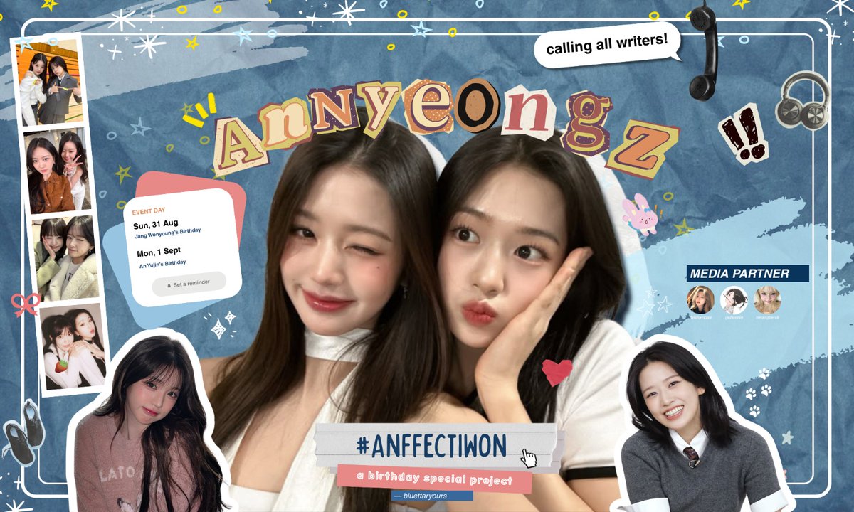 bluettaryours's tweet photo. Event #AnffectiWon diperpanjang!

Untuk kalian para Annyeongznator yang belum sempat meramaikan writing event ini, mulai hari ini kalian sudah bisa ikut menulis lagi.

Event diperpanjang sampai tanggal 20 September 2025, ya!

Jangan lupa untuk tetap pakai tnc, Annyeongznator! https://t.co/3cxMiK1ABY