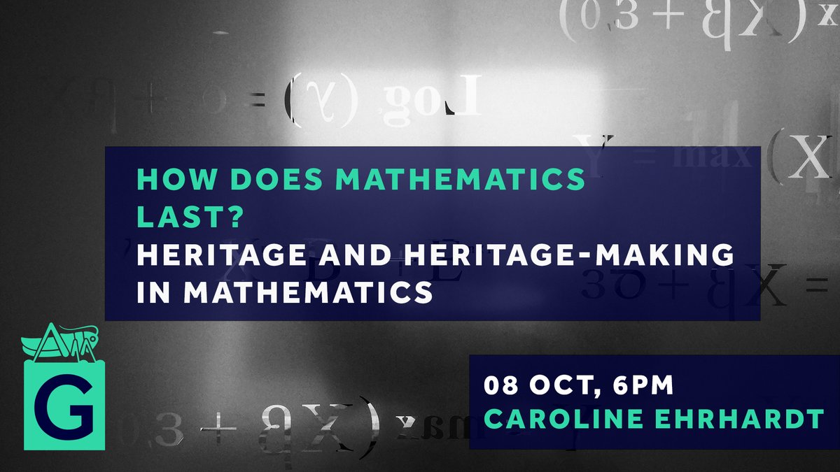 GreshamCollege's tweet image. 📢 Free tickets! Prof Caroline Ehrhardt asks: How does mathematics last? 

Discover how maths heritage is shaped by people, libraries &amp;amp; politics with particular reference to 19th-century France in our Annual BSHM Gresham Lecture

🎟 gres.hm/heritage-maths

#Maths @mathshistory