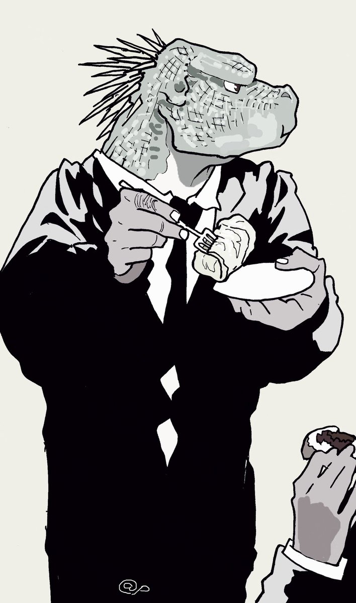 #ドロヘドロ  #dorohedoro 
借り物のスーツがパッツパツ
ギョーザがない
帰りたい