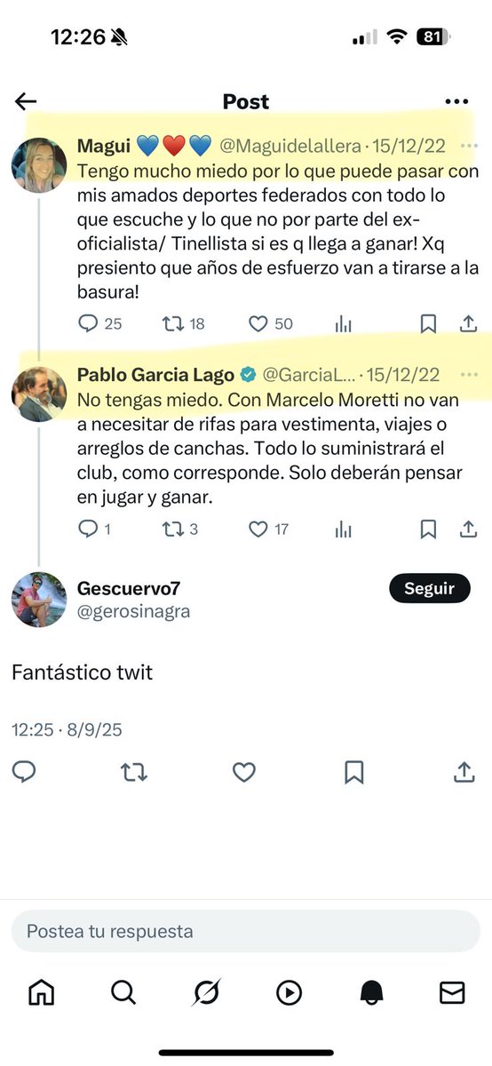 Capaz le fué a reclamar eso hace unos dias...