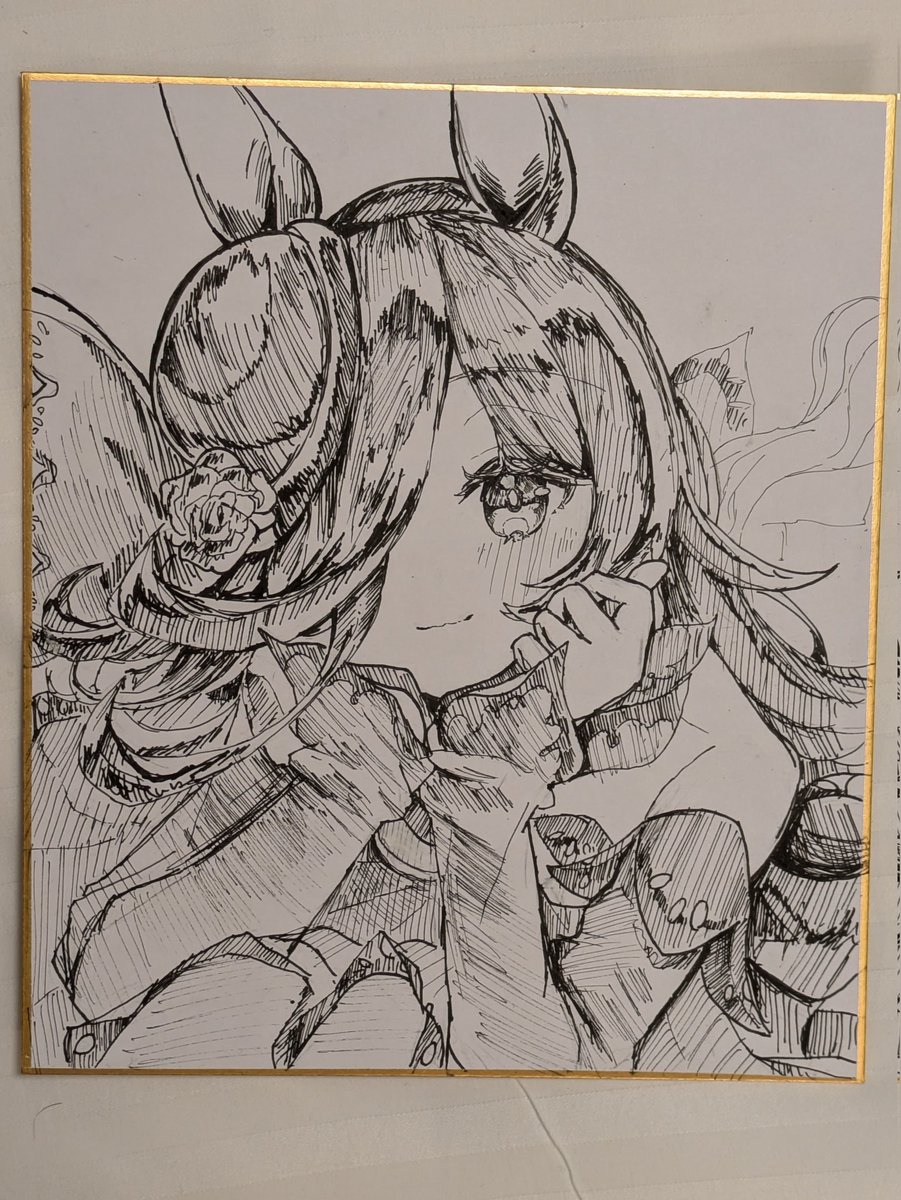 #アナログはいいぞ

アナログで描くの苦手な人が描いても、可愛すぎてお釣りが来るライスちゃん…！！！