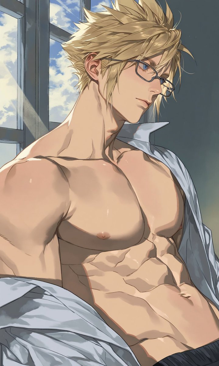 I think Cloud looks so sexy with glasses🥰
#クラウド #FF7 #クラウド・ストライフ #pixai #CloudStrife  #FF7R