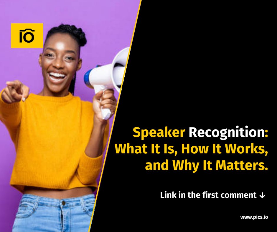 TopTechPhoto's tweet image. 🌟 Kicking off the week with some good news! Pics.io’s speech-to-text just got smarter — it now comes with speaker recognition.

Curious to see it in action? Check out the full article on our blog — link’s in the first comment.

#AI #SpeechToText #Picsio