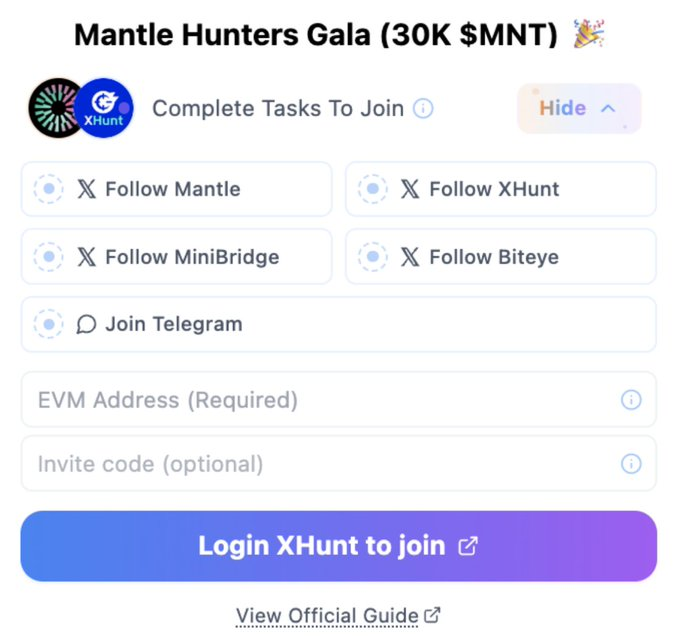 alvinnn666's tweet photo. 今天惊奇的发现自己在 #mantle x #xhunt #biteye #chaineye_tools 的排行榜中排名第17了，平时其实我很不擅长嘴撸，这个应该是我难得一个能暂时撸上排名的了，哈哈
主要是因为平时我主要时间在交易，正好这个活动涉及到 $mnt 也是我在关注的（也是在几位朋友的影响下加入 @CandyDAO_leaf @phill76815 @MEJ50749   ）
我研究了一下这个活动，它还有一个指标是bridges，这点有点意思，就是去用它的跨链桥交互，这点似乎被大部分人忽略了
To clarify, half bridging in POW refers to the number of transactions made via
@Chaineye_tools
from any chains with any amount of $ETH to Mantle mainnet.     Mini Bridge team has offered 50% fees off for it. Their website is:
https://t.co/2Cw3RUc8eu
【目前跨链打五折！】
大家如果要嘴撸这个活动，可以点击推特主页右上角填写钱包和邀请码R2WSY5ISCI获得5%加成
@xhunt_ai
@Mantle_Official
@BiteyeCN
@Chaineye_tools
