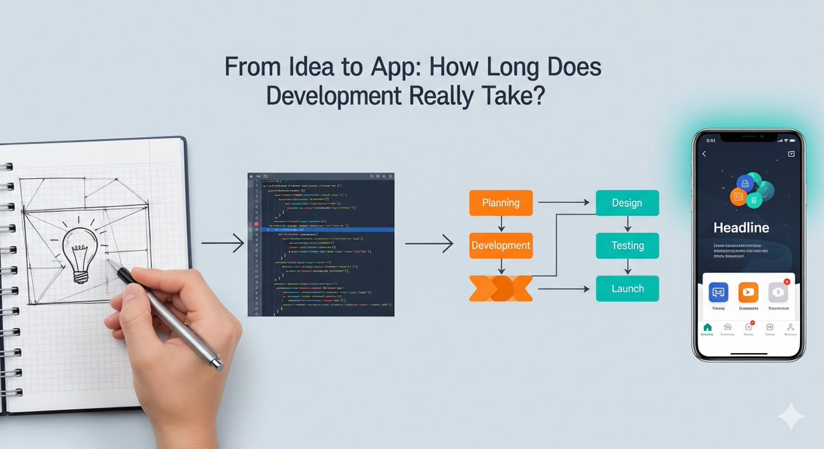 VerveLogic's tweet image. ⏳ How long does it take to build a mobile app?

✔️ Planning: 1–3 wks
✔️ Design: 2–4 wks
✔️ Dev + Testing: 6–12 wks
✔️ Launch: 1–2 wks
👉 Full breakdown here: vervelogic.com/blog/from-idea…
#AppDevelopment #MobileApps #VerveLogic