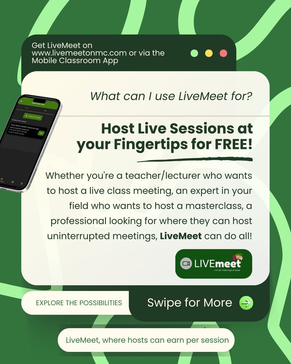 Mobile Classroom App tweet media