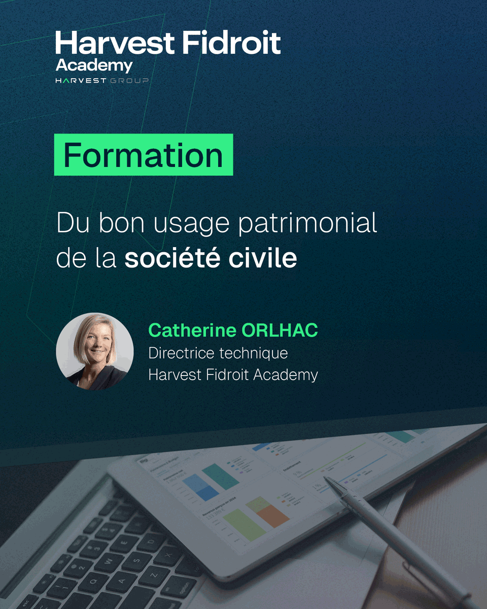 💻 [#ClasseVirtuelle] Du bon usage patrimonial de la société civile

📆 Jeudi 2 octobre de 9h à 17h30 
 
🎙️Catherine Orlhac, Directrice Technique Harvest Fidroit Academy

🔗 Inscrivez-vous :
présentiel : harvestfidroitacademy.fr/produit/du-bon…
distanciel : harvestfidroitacademy.fr/produit/du-bon…

#Formation