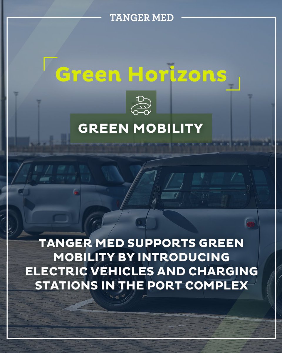 TM_Officiel's tweet image. #TangerMed is decarbonising its internal mobility.

• Electric vehicles in operation
• Charging stations deployed

A step forward in reducing the group’s transport-related emissions.

#GreenHorizons #Decarbonization #EnergyTransition #Sustainablity #CleanEnergy…
