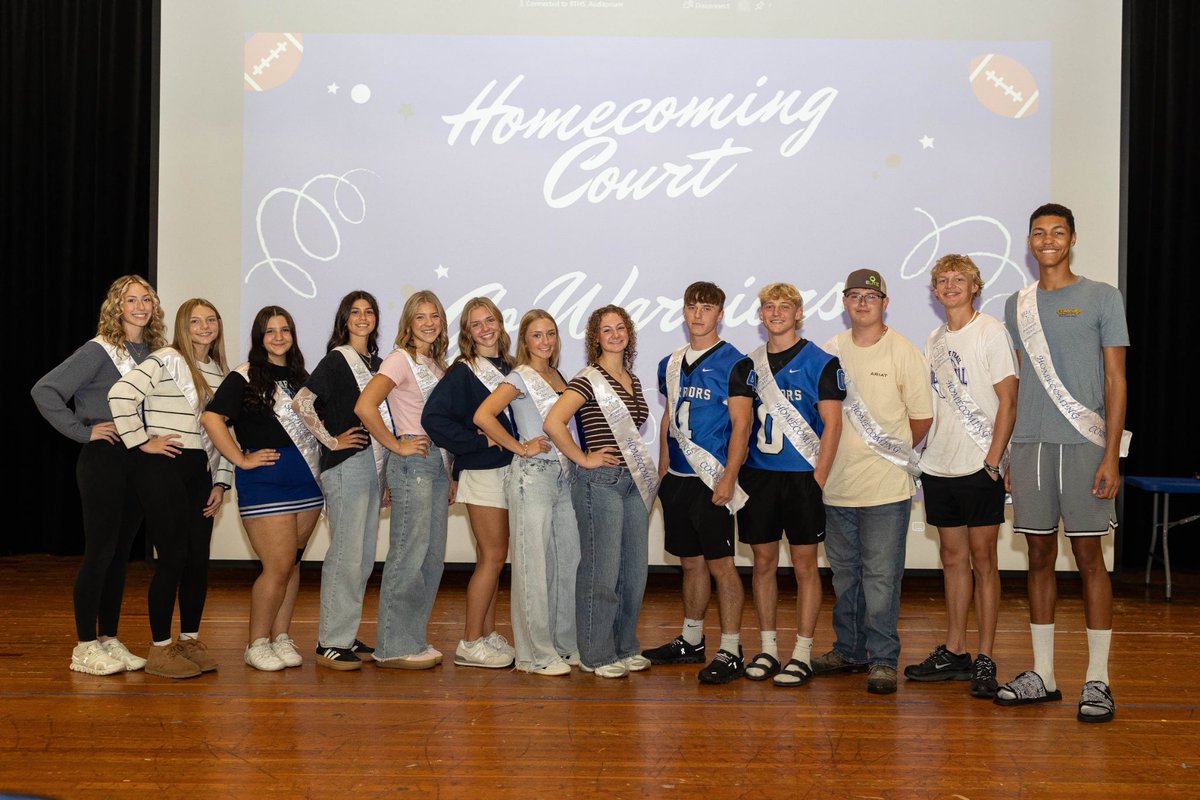 🎉 Announcing the 2025 Buckeye Trail Homecoming Court! 👑
We’re proud to introduce this year’s outstanding Court members, representing spirit, leadership, and Warrior pride!

Wishing all of our Court members the very best as we celebrate Homecoming 2025. Good luck, Warriors! 🌟