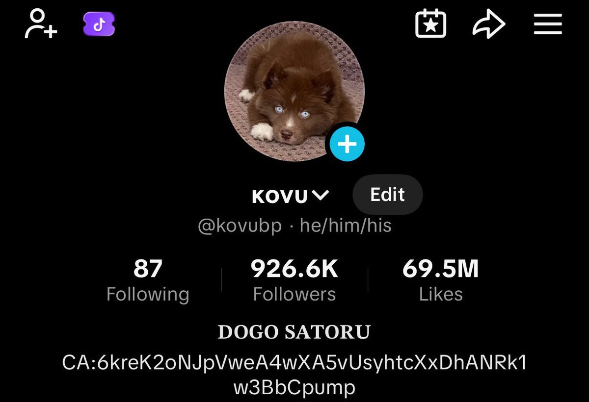 MentorMindsetX's tweet photo. @ApeMP5 $Kovu

530M TikTok views. 928K followers. 69.3M likes.

Owner on board with CA in all bios. 

Whales from KORI and MOODENG are taking positions.

6kreK2oNJpVweA4wXA5vUsyhtcXxDhANRk1w3BbCpump https://t.co/DigIJgw4tE