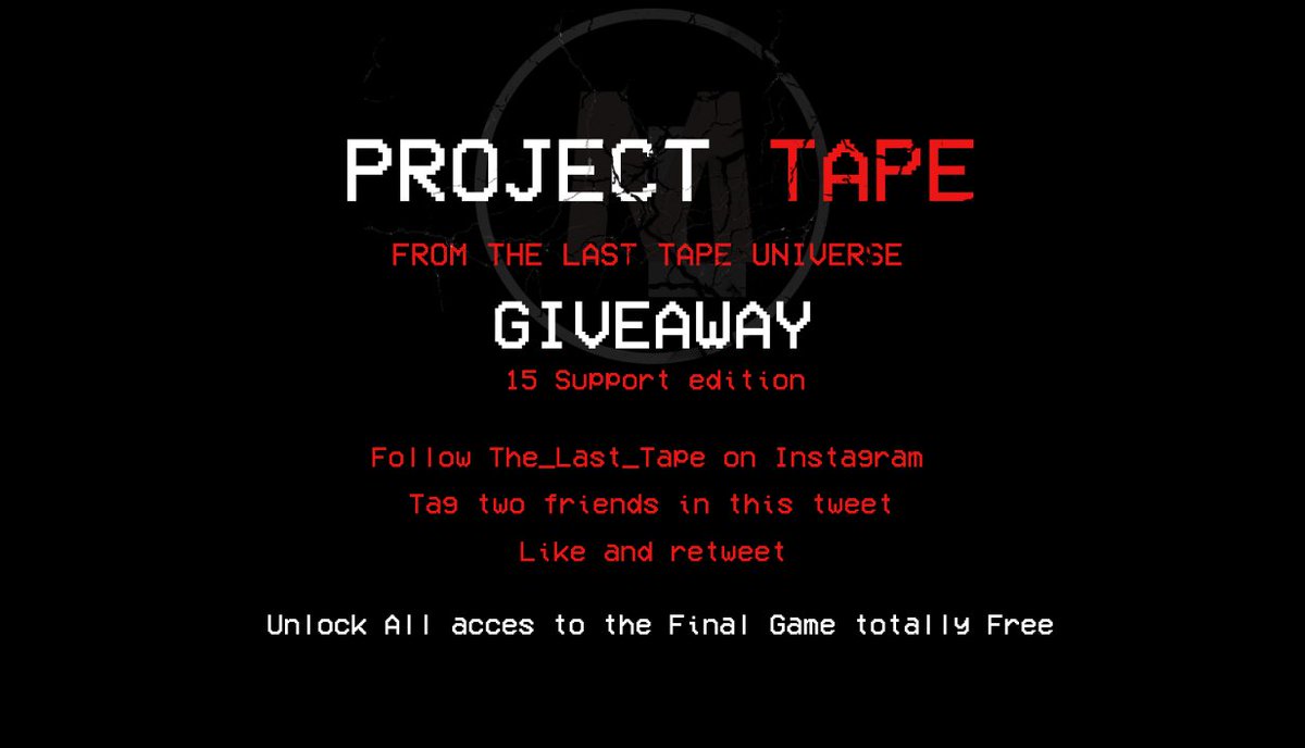 Before game Xperience the arrival of The Last Tape’s protagonist at the origin of horror. Try it now on Steam! 🎮 We’re giving away 15 Support Edition keys (game + extras).
To enter:
✔ Follow us on IG
✔ Tag 2 friends
✔ Like + repost
Play it FREE now 👉store.steampowered.com/app/2741740/Pr…