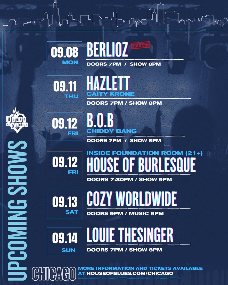 House of Blues Chicago tweet media