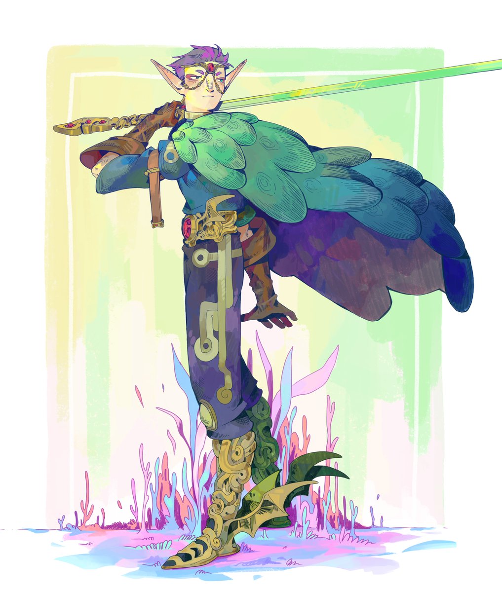 a colorful but lonely warrior 🌱