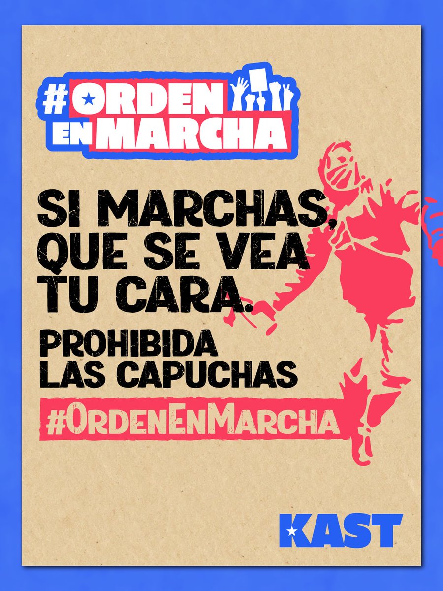 JoseMezaPereira's tweet image. La paz social no se decreta con discursos. Se construye con ley, autoridad y justicia.
Nuestro plan Marchas sin Violencia propone más inteligencia, más tecnología y más respaldo a Carabineros.
No más impunidad: sanciones reales a encapuchados y organizadores de la violencia.