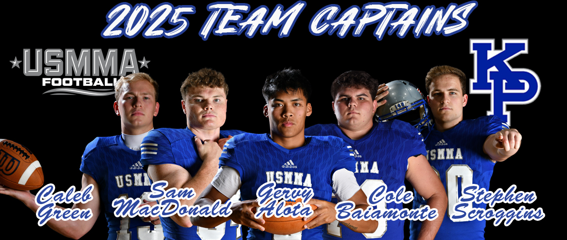 Voted on by our Team USMMA Football presents your 2025 Captains! 🫡 #OURAcademy #USMMA #LFTF