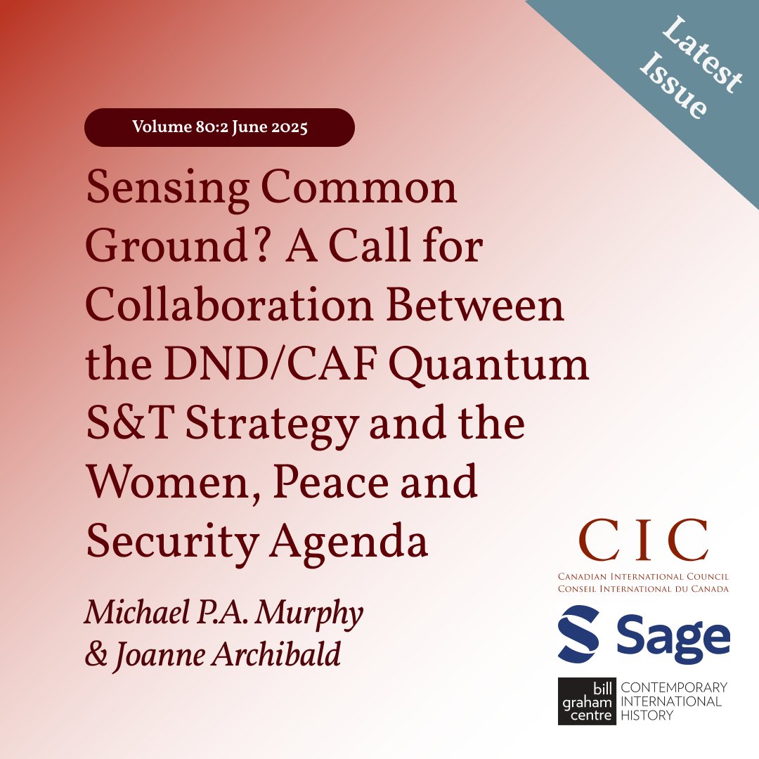 Intl_Journal's tweet image. What happens when defence tech meets conflict prevention? Michael P.A. Murphy and Joanne Archibald call for bridging silos in our latest issue: doi.org/10.1177/002070…