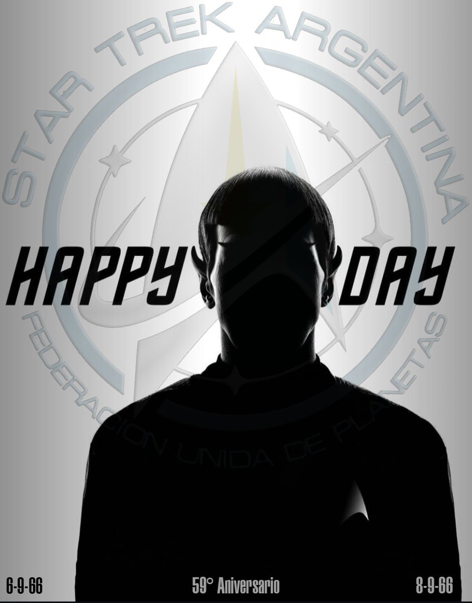 FELIZ 59° ANIVERSARIO
Viaje a las Estrellas - Star Trek
1966 - 8 de Septiembre - 2025