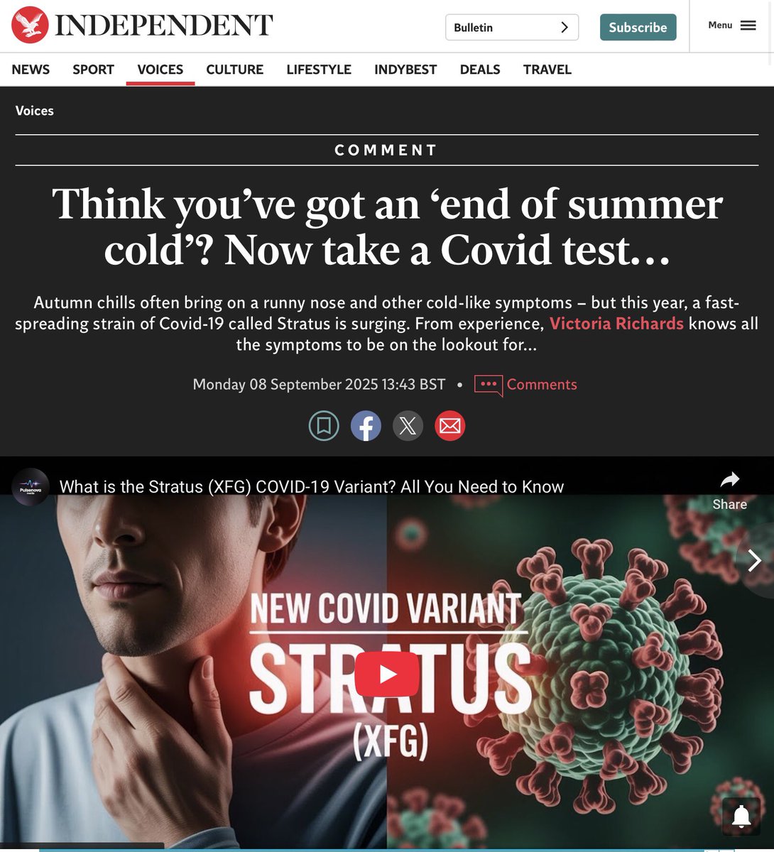 Covid levels are at their highest for 10 months.