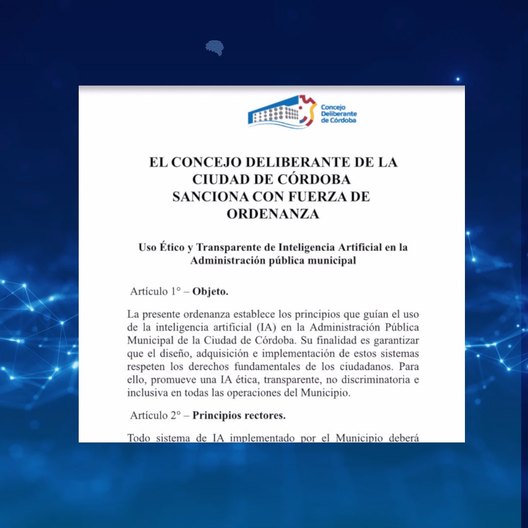 Presentamos proyecto de ordenanza para el Uso Ético y Transparente de la IA en la Administración pública municipal. Buscamos optimizar los procesos y garantizar un uso responsable, transparente y eficiente de esta tecnología.