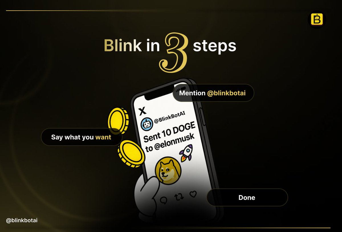 kngmarv's tweet image. "Your tweet is your trade". That’s BlinkBot.
I had fun putting this into design. Quick sample I worked on for @blinkbotai 👨🏾🎨
Curious to know your favourite.
🎨 Colors used:
#000000 (Black)
#FFD700 (Gold Yellow)
#FFFFFF (White)
#Web3Design #Design