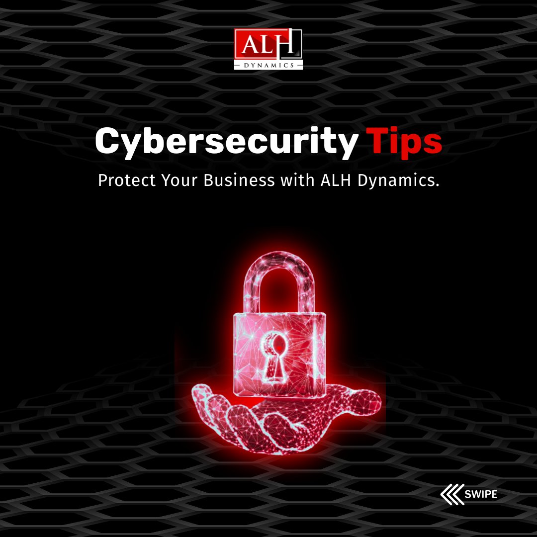 AlhDynamics's tweet photo. Top 3 #CyberSecurity tips every business must follow:
Strong, unique passwords
Keep software updated
Train your team to spot phishing

ALH Dynamics keeps your business secure with tailored solutions.

#CyberAwareness #DataProtection #ALHDynamics https://t.co/24TA9erEKc