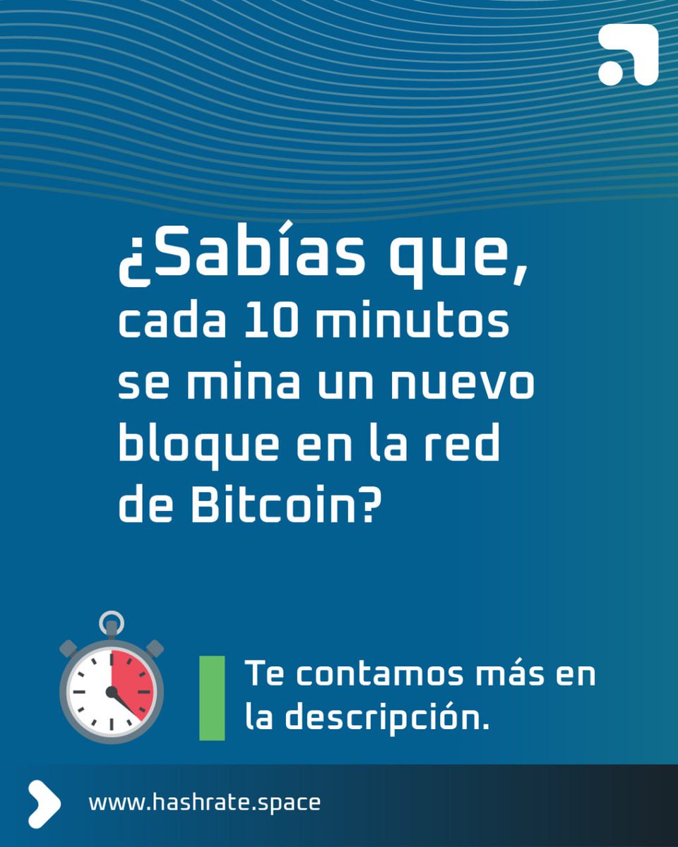 Hashrate_Space's tweet image. Un bloque de #Bitcoin se mina cada 10 minutos ⏱️

Eso asegura la seguridad y descentralización de la red 🔒

En Hashrate lo hacemos con energía 100% renovable 🌱

El futuro del #BitcoinMining es sostenible ⚡️

#HashrateSpace