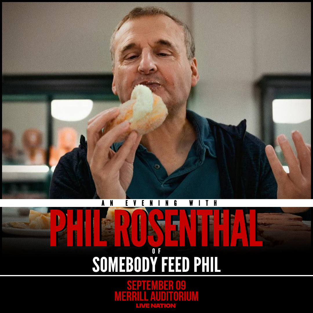 🍝✨ TONIGHT’S THE NIGHT! ✨🍝
Join Phil Rosenthal — creator of Everybody Loves Raymond and star of Somebody Feed Phil — LIVE <a href="/MerrillAuditor1/">Merrill Auditorium</a> for an evening full of stories, laughs, and plenty of food for thought🙌

🎟️ events.wfconcerts.com/4li2A1B

⏰ Doors: 6:30PM | Showtime: 7:30PM