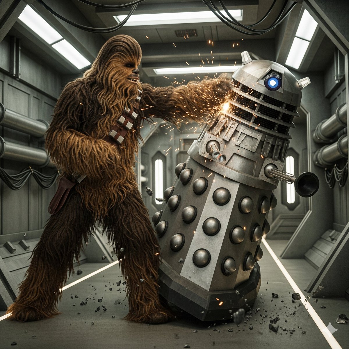 Go Chewie Go ... 
#StarWars #Chewbacca #DoctorWho #Daleks #SciFi #Action #Drama #Adventure #Fantasy