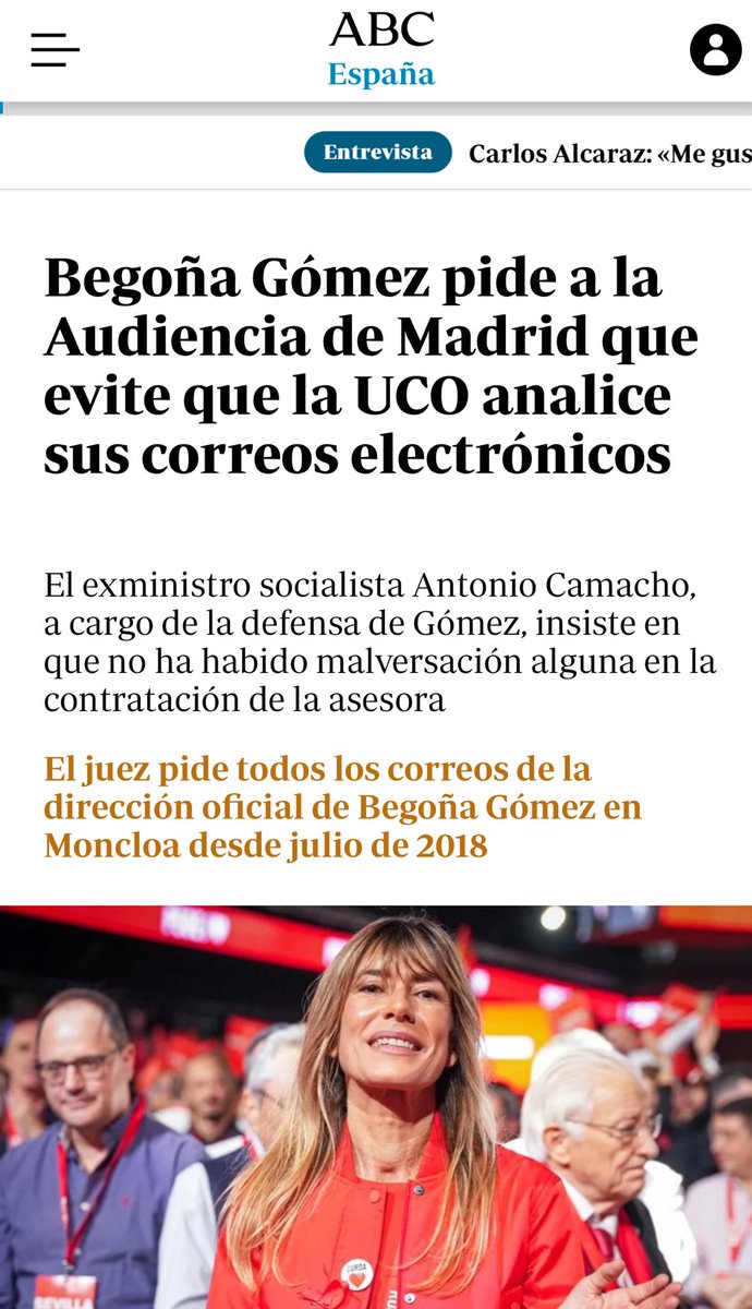 Pedrito Sánchez nos distrae, hoy poco menos ha declarado la guerra a Israel, intentando evitar que nos enteremos de que Begoña Gómez ha solicitado a la AP de Madrid para evitar que la UCO analice sus correos. 

¿Si Begoña Gómez es inocente por qué querer evitarlo? ¿No tendría más