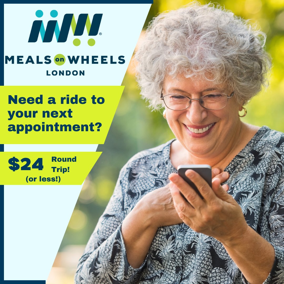 MOWLondon's tweet image. 🚗 Need a ride? 🚗
We have affordable, reliable rides to appointments in London!

💙 Just $24 round trip (or less with subsidy!)
💚 Friendly drivers, safe service

👉 Learn more: mowl.ca/wheels-for-wel…
#LdnOnt #RideService