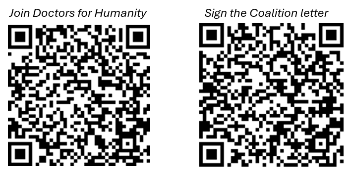docshumanity's tweet photo. @Docshumanity is proud to be a founding member of this Canadian coast-to-coast-to-coast healthcre workers coalition. DM us if you are a healthcare group in Canada and want to join the coalition. Join Doctors for Humanity below. Everyone can join, anti-genocide HCW and allies. https://t.co/bqBJadYJs0