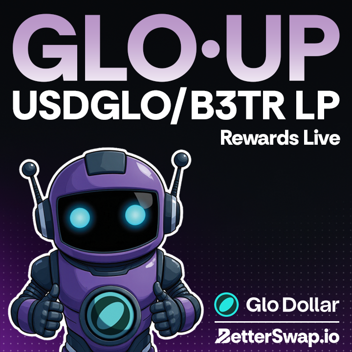 BetterSwap_io's tweet image. We have just sent out the @glodollar rewards for round 62 and the participants even got a bonus sponsored by GLO themselves!

Normal reward distribution: vechainstats.com/transaction/0x…

Bonus reward distribution: vechainstats.com/transaction/0x…