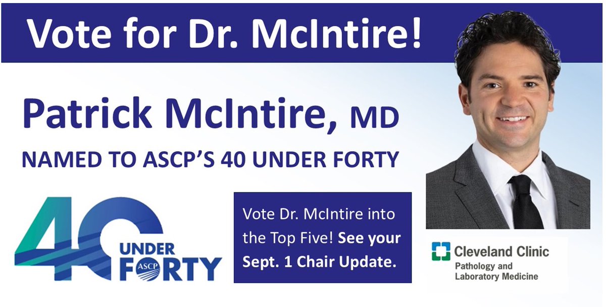 Happy to be announced as #ascp forty under 40. Please vote if you’d like!  

woobox.com/vkvsew