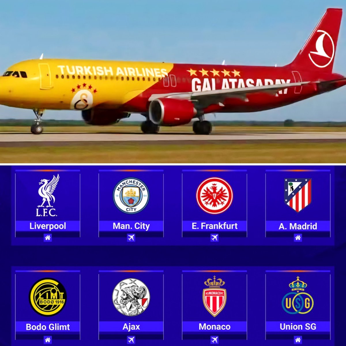 🟡🔴 Galatasaray takımı, Şampiyonlar Ligi maçlarında bu uçakla seyahat edecek..

#HedefAvrupa 🏆 #UCL✨️