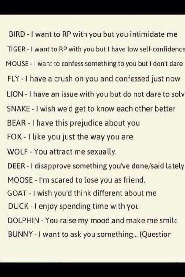 BriskCorrupta's tweet image. I&apos;m not sure these are still a thing, but I&apos;m bored, so why not?

#DMGame

DM me a #, and the animal(s) below, and I&apos;ll reply to it on TL.

(If it flops it never happened)