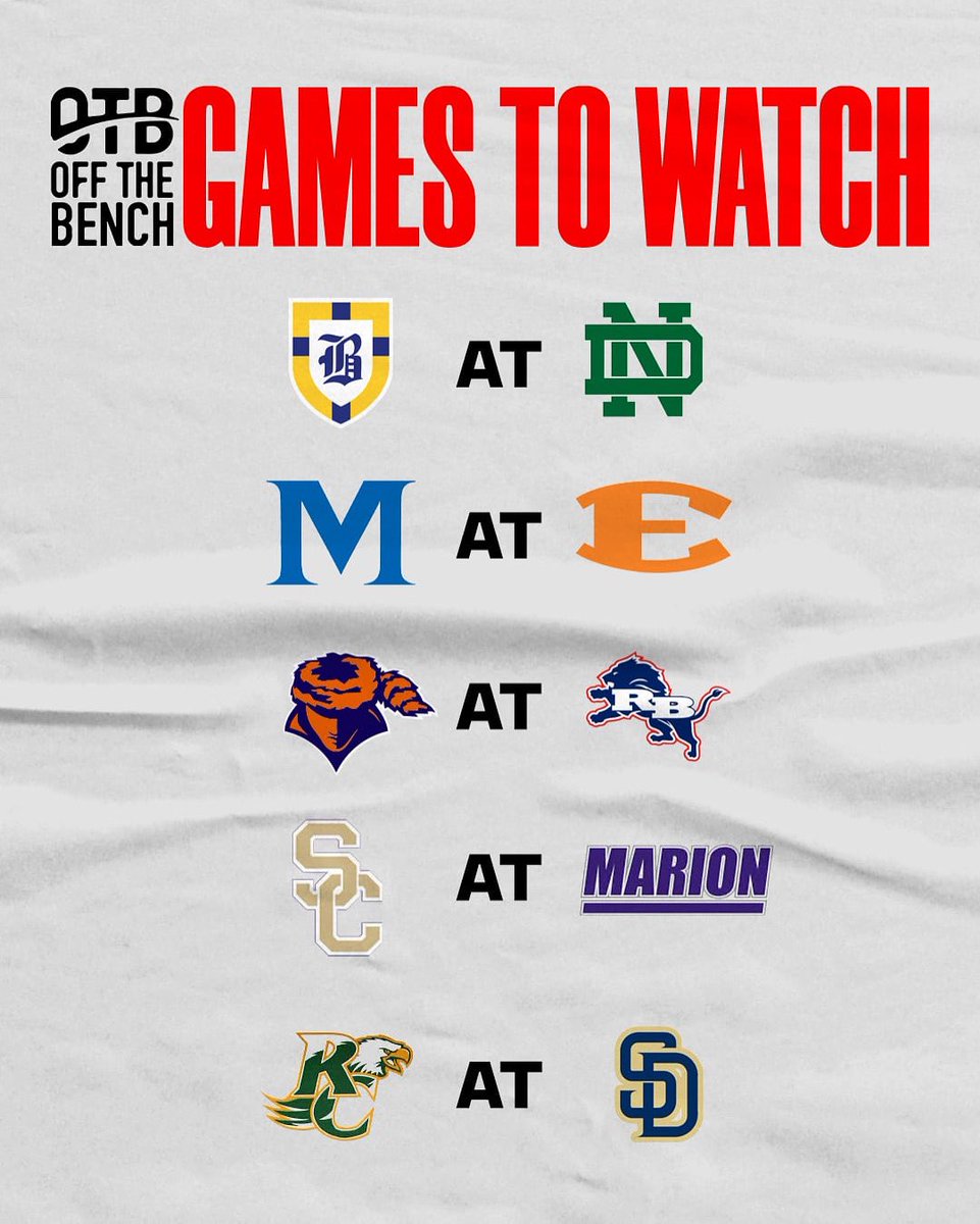 Off The Bench (Chattanooga) (@otb423) on Twitter photo OTB Games to 👀 this week ⬇️
#otb423
<a href="/TheJeffCate/">Jeff Cate</a> <a href="/jlsimsy/">Justin Sims</a> <a href="/sportscowboy/">Nooga Cowboy (Podunk Papi)</a> <a href="/redzonescores/">The Red Zone</a> OTB Games to 👀 this week ⬇️
#otb423
<a href="/TheJeffCate/">Jeff Cate</a> <a href="/jlsimsy/">Justin Sims</a> <a href="/sportscowboy/">Nooga Cowboy (Podunk Papi)</a> <a href="/redzonescores/">The Red Zone</a>